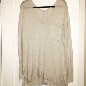 Caslon oversized sweater w/ zipper back